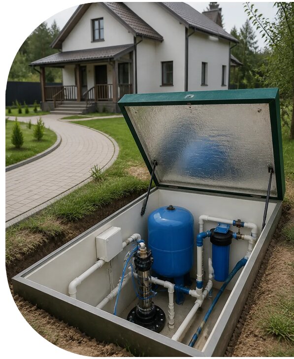 Автономное водоснабжение дома в Сергиеве Посаде от 153510 р. | АПаруса-Сгп